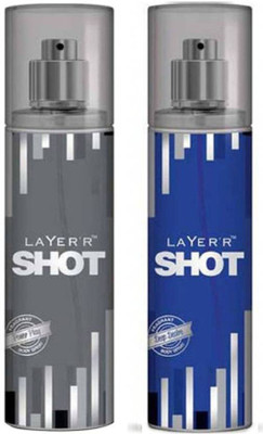 

LAYER SHOT Layerr Shot Power Play & Deep Desire Body Spray - For Men(135 ml, Pack of 2)