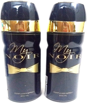 

ARQUS MY NOIR Perfume Body Spray - For Men(400 ml, Pack of 2)