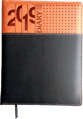 

Excel Regular Diary(2019, Brown, Black), Black;brown