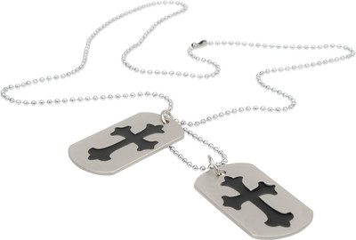 

Vaishnavi First Quality Non-Allergic Beautifully Designed Latest 316L Embossed Silver Dog Tag