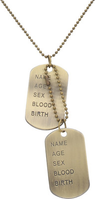 

Vaishnavi First Quality Non-Allergic Beautifully Designed Latest 316L Embossed Copper Dog Tag