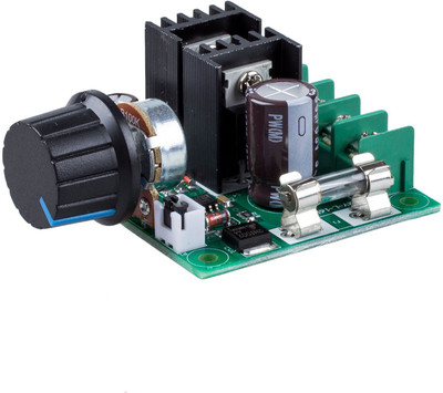 

TECHNOLOGYBAZAR 12V-40V 10A PWM DC Motor Speed Controller with Knob Educational Electronic Hobby Kit