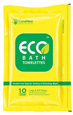 

ECO Bath Bathing and Refreshing Wipes.(Large)Total 40 + 12 wipes = 52 wipes (4 Packs)(Pack of 52)