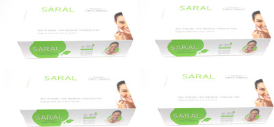 

SARAL Premium Fabric Napkins ( Pack of 4)(Pack of 200)