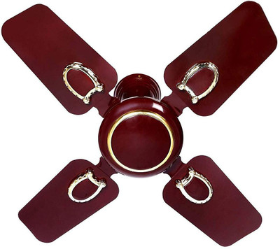 

Almonard 600mm 24" Decorative Highspeed 4 Blade Ceiling Fan(Browm, Pack of 1), Brown