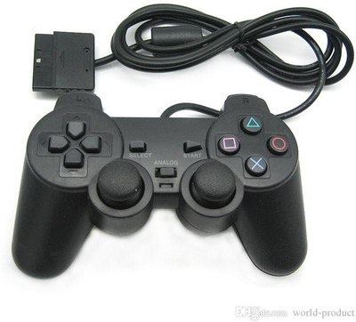 

BVG PS2 Wired Controller DUALSHOCK 2 For PS2 Controller Black Gamepad(Black, For PS2)
