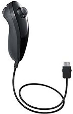 

BVG Wii Nunchuk Black For wii Console Gamepad(Black, For Wii)