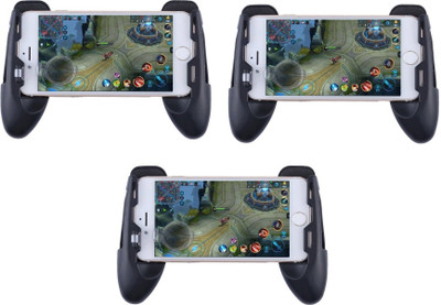 

ROQ Set of 3 Adjustable & Extended Grip Handle Mobile Game Trigger Controller Gamepad - Sensitive Shoot and Aim Fire Buttons L1R1 for PUBG/Knives Out/Rules of Survival,for Android & iPhone Gaming Accessory Kit(Black, For PS)