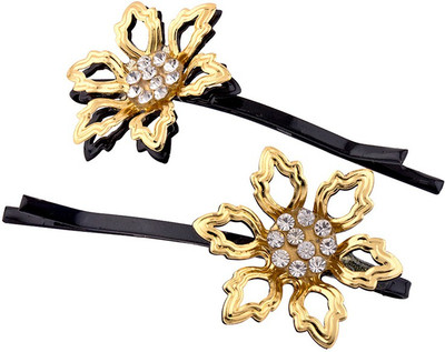 

Voylla Floral Motif Hair Pins Hair Pin(Gold)