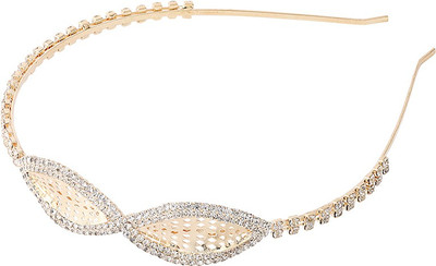 

Voylla Stone Studded Gold Party Head Band Hair Band(Gold)