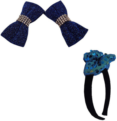 Trendeela.com Feriha Hair Band, Hair Clip, Tic Tac Clip(Blue)