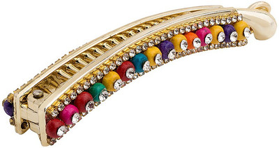 

Voylla Designer Multi-Colour Banana Clip Banana Clip(Gold)