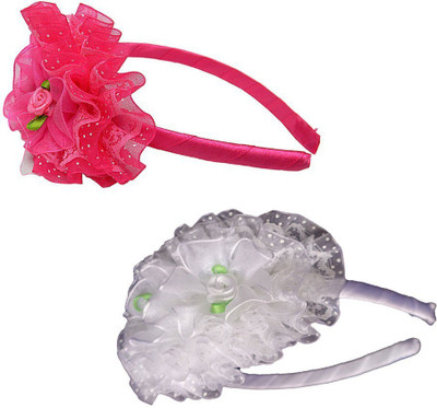 

Trendeela.com Feriha Hair Band(Pink, White)