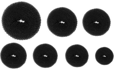 AASA Hair Donuts, Hair Accessory Set For Girls Hair Accessory Set, Bun(Black)