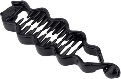 

Voylla Black Waves Hair Clip Banana Clip(Black)