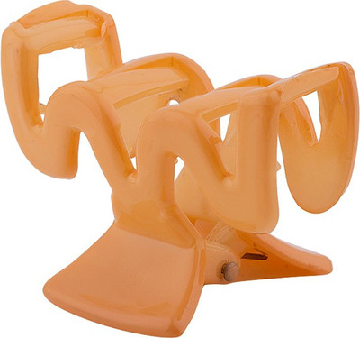 

Voylla Apricot Wave Hair Clip Hair Claw(Orange)