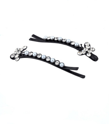 

Voylla Sparkling Butterfly Hair Clips Hair Pin(Black)