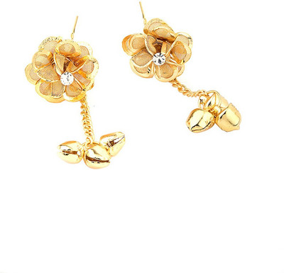 

Voylla Flowers and Bells Hair Pin Bun Clip(Gold)