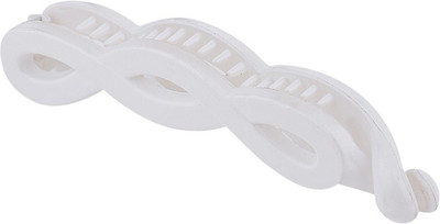 Voylla 9 to 5 White Loops Hair Clip Banana Clip(White)