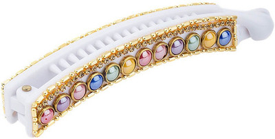 

Voylla Beady Head Alien Hair Clip Set Banana Clip(White)