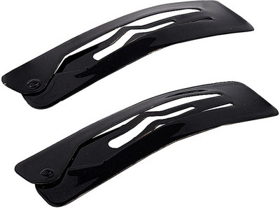 

Voylla Rectangular Black Snap-On Hair Clip Tic Tac Clip(Black)