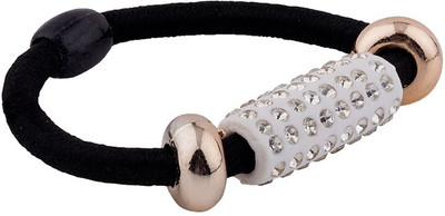 

Voylla Black Elastic Scrunchie Hair Band(Black)