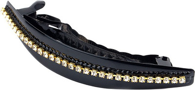 

Voylla Star Line Black Hair Clip Hair Claw(Gold)