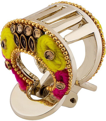 

Voylla Golden Circular Claw Clip Hair Claw(Beige)