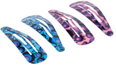 

Voylla Fantasy Blue and Pink Snap-On Clips Tic Tac Clip(Blue)