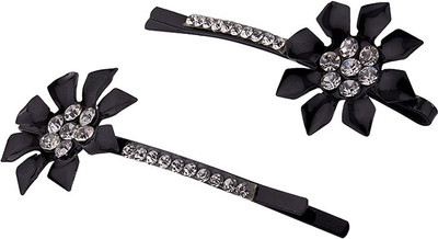 

Voylla Black Flower Hair Pins Hair Pin(Black)