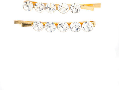 

Voylla Gold Solitaire Hair Clips Hair Pin(Gold)
