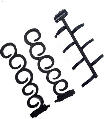 

Param Four Pieces French Hair Braid Tool Magic Twist Styling Holder Clip Roller Hook Hair Accessory Set (Black) Hair Accessory Set(Black)