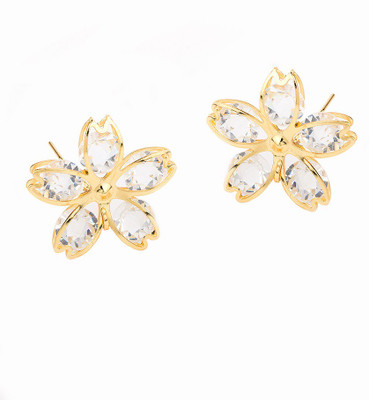 

Voylla Striking Floral Gold Hair Pin Bun Clip(Gold)