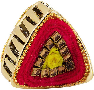

Voylla Golden Claw Clip with Colourful Details Hair Claw(Beige)