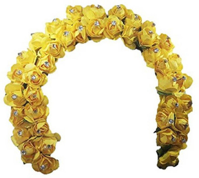 

Bueno Unique Juda Accessories Flowers Gajra For Girls (Yellow) Hair Accessory Set(Yellow)