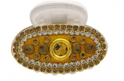 Anuradha Art Jewellery Butterfly Clip Hair Clip(Gold, White)