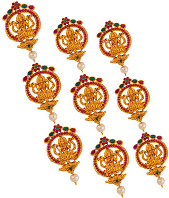 

Voylla Southern Trance Goddess Lakshmi Temple Jewelry Hair Pin Bun Clip(Gold)