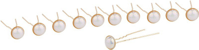 

Voylla Pearl and Gold Hair Pin Bun Clip(Gold)