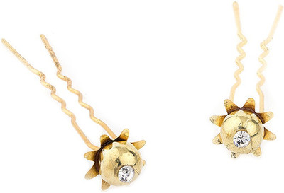 

Voylla Gold Flower Hair Pin Bun Clip(Gold)