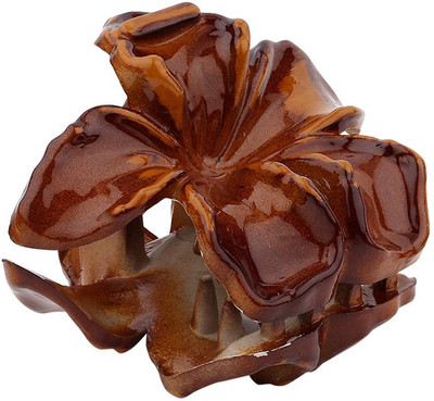 

Voylla Mini Brown Flower Hair Clutch Hair Claw(Brown)