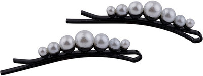 

Voylla Tiny Pearl Black Hair Pins Hair Pin(Black)