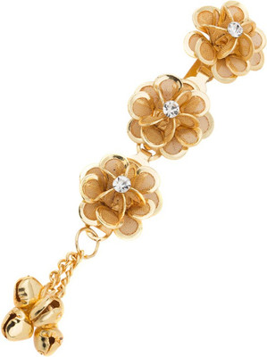 

Voylla Flower-Power Gold Hair Clip Bun Clip(Gold)