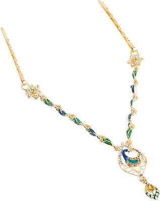 

Voylla Stunning Blue Pendant Style Hair Dangler Hair Pin(Gold)