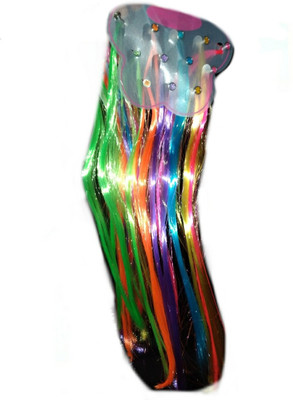 

Alizz Beautiful multicolor hair strips feather artificial wig for girls Hair Extension