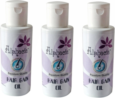 

Alphacia Hair Gain Oil Hair Oil Pack of 3 Hair Oil(180 ml)