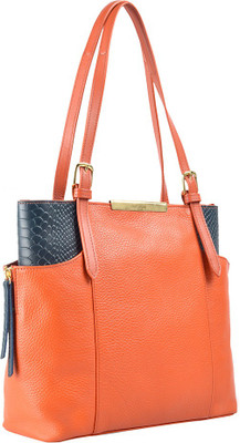 

Hidesign Hand-held Bag(Blue, Tan)