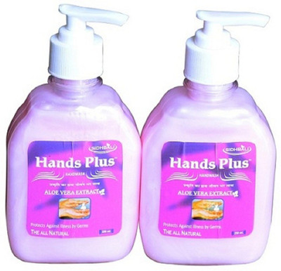 

HANDS PLUS Hand Wash Aloe vera (250ml*2)(500 ml, Pump Dispenser, Pack of 2)