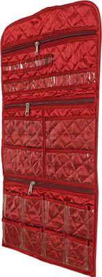 KUBER INDUSTRIES Wall Hanging For Make up Accessories/Document/Card Organiser (Maroon) Regular Organizer