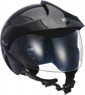 STUDDS GLOSSY Motorbike Helmet(GLOSSY BLACK)