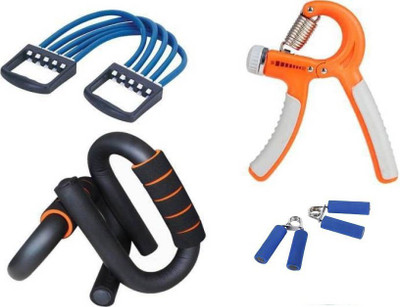 

Lord CHEST EXPENDER_HAND GRIP OR FORM HAND GRIP PAIR AND S SHAPE PUSHUP BAR Gym & Fitness Kit